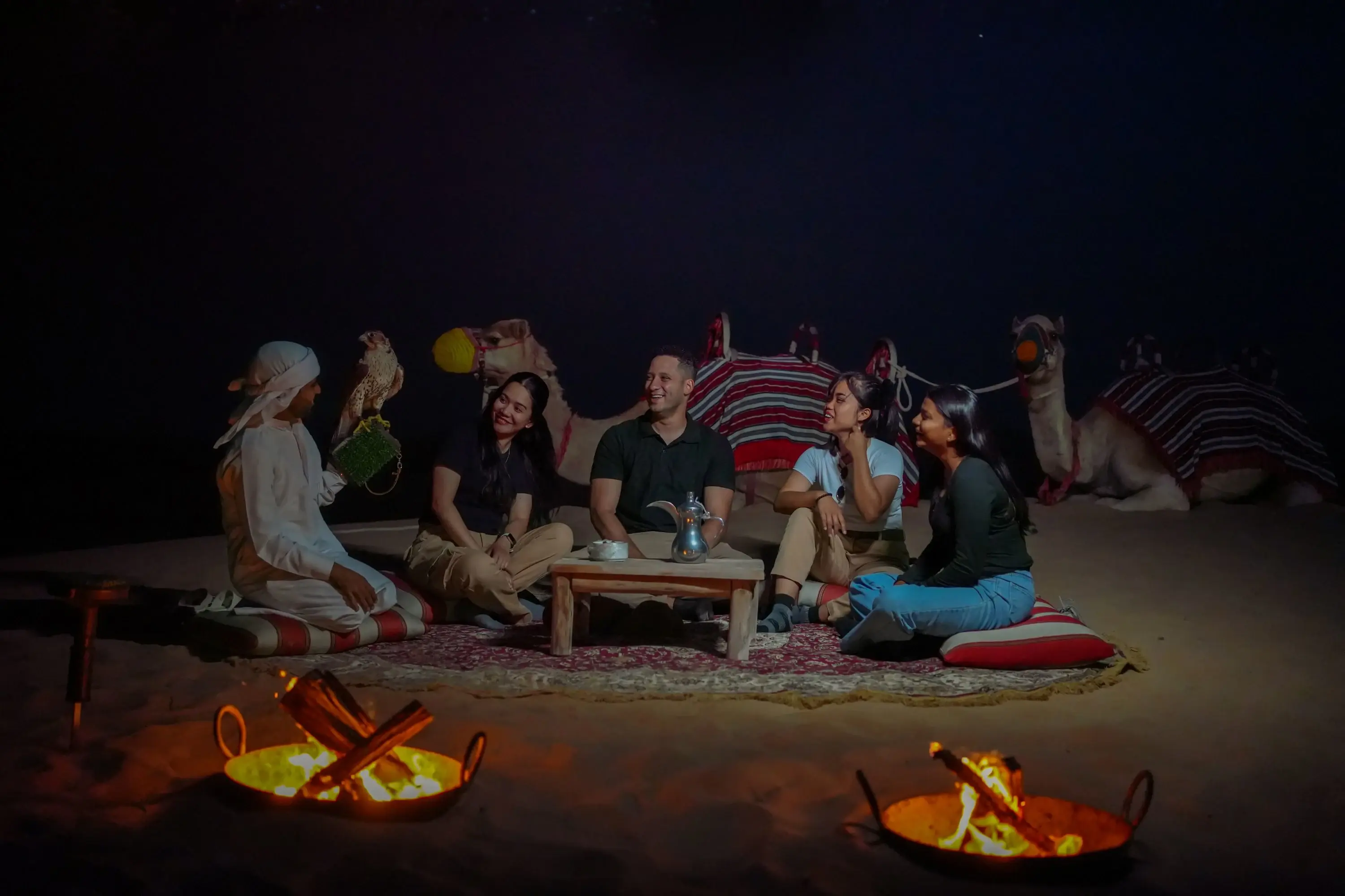 Dubai: Premium Night Desert Safari with Camel Ride & Stargazing in Dubai